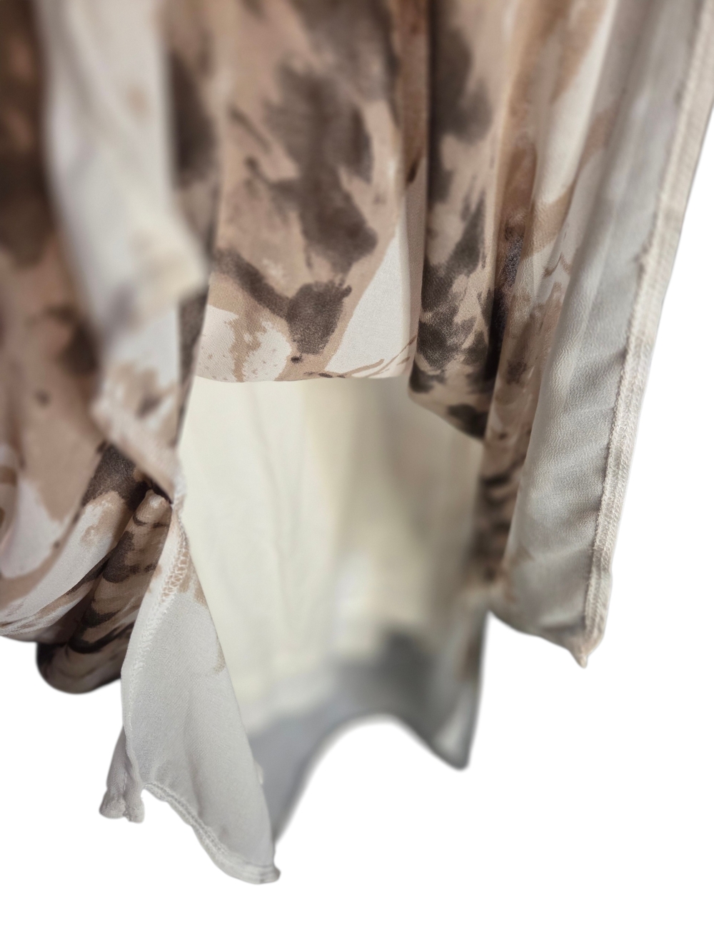 Picadilly Elegant "Tie-Dye" Style Keyhole Blouse - Picture 4 of 6